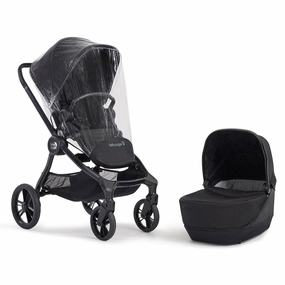 [Preloved] Baby Jogger City Sights Bundle - Stroller   Carrycot   Weather Shield   Belly Bar - Rich Black