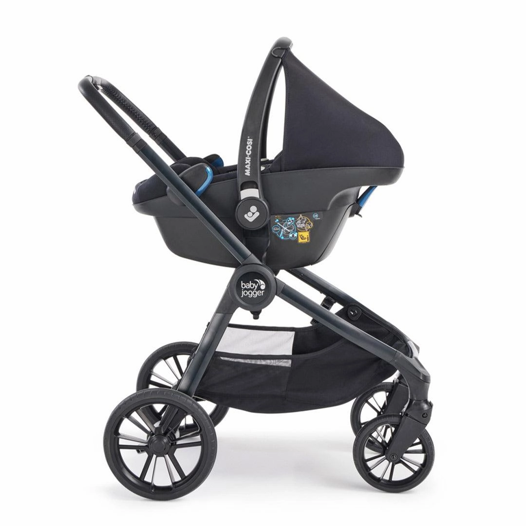 [Preloved] Baby Jogger City Sights Bundle - Stroller   Carrycot   Weather Shield   Belly Bar - Rich Black