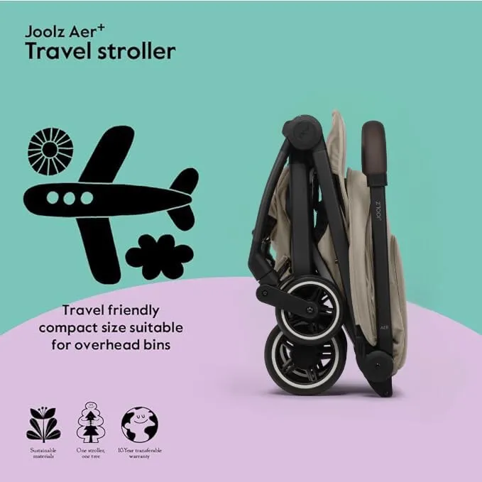 Aer  Stroller & Carrycot - Complete Sandy Taupe