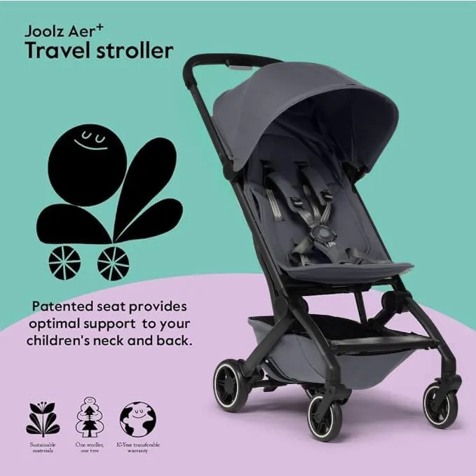Aer  Stroller & Carrycot - Complete Stone Grey