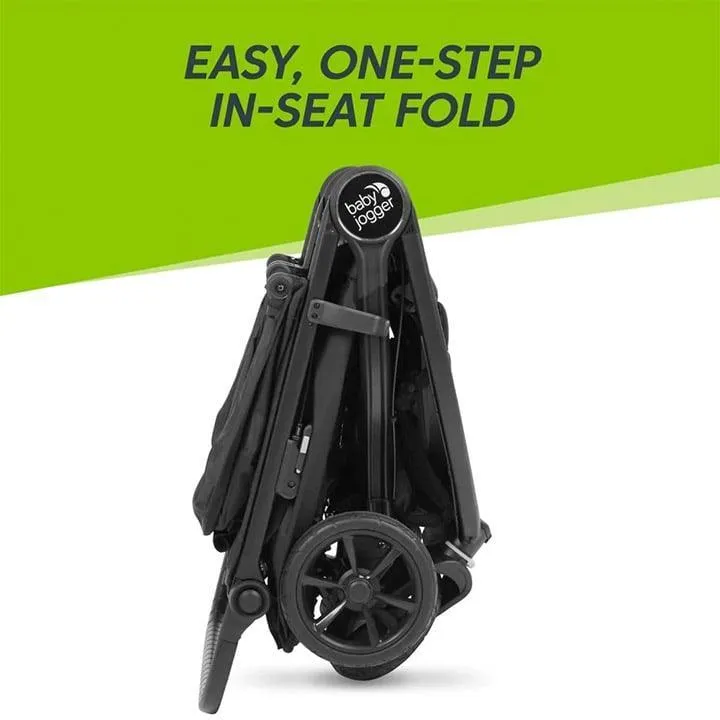Baby Jogger City Mini GT2 Double Stroller  Jet | All-Terrain, Side-by-Side, One-Hand Fold