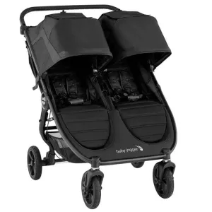 Baby Jogger City Mini GT2 Double Stroller  Jet | All-Terrain, Side-by-Side, One-Hand Fold
