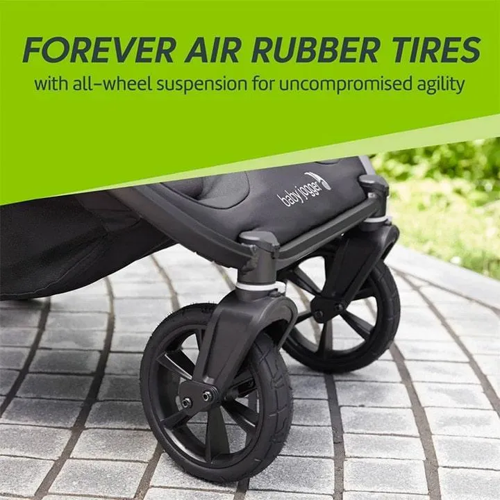 Baby Jogger City Mini GT2 Double Stroller  Jet | All-Terrain, Side-by-Side, One-Hand Fold