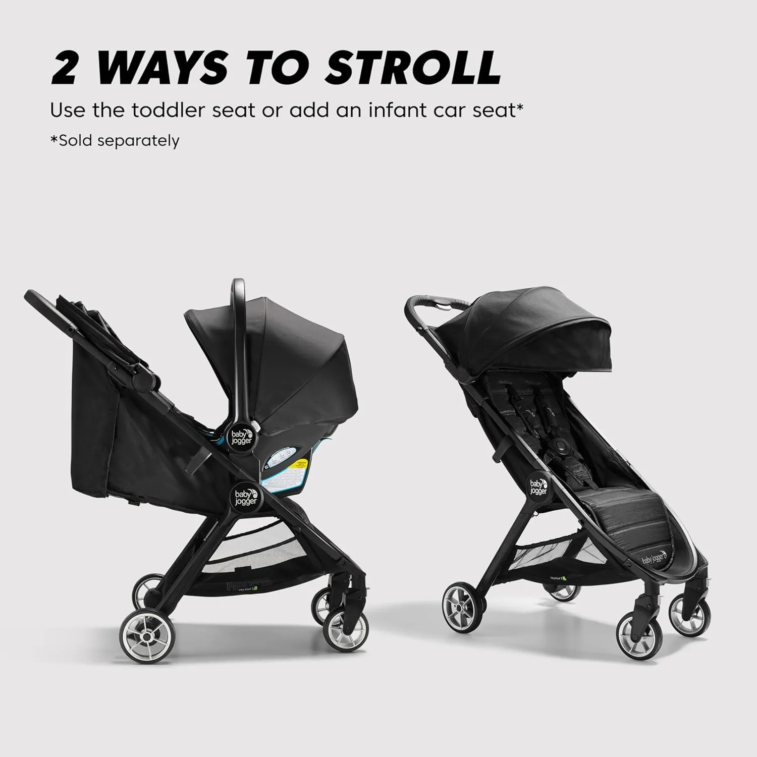 Baby Jogger city tour 2 stroller - Pitch Black