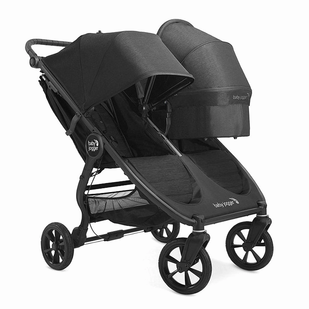 Baby Jogger City Mini GT2 Double Pushchair   Carrycot Bundle - Opulent Black