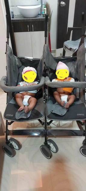 BABYHUG Twin Stroller/Pram for Baby