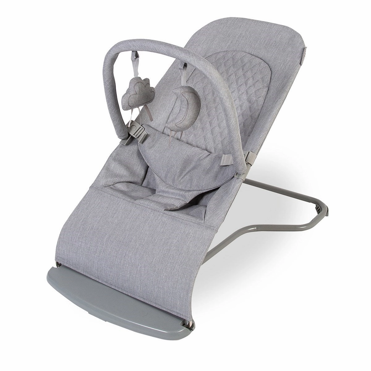 BabyLo Panorama XTi Essential Travel System & Starter Nursery Bundle, Grey on Silver Chassis
