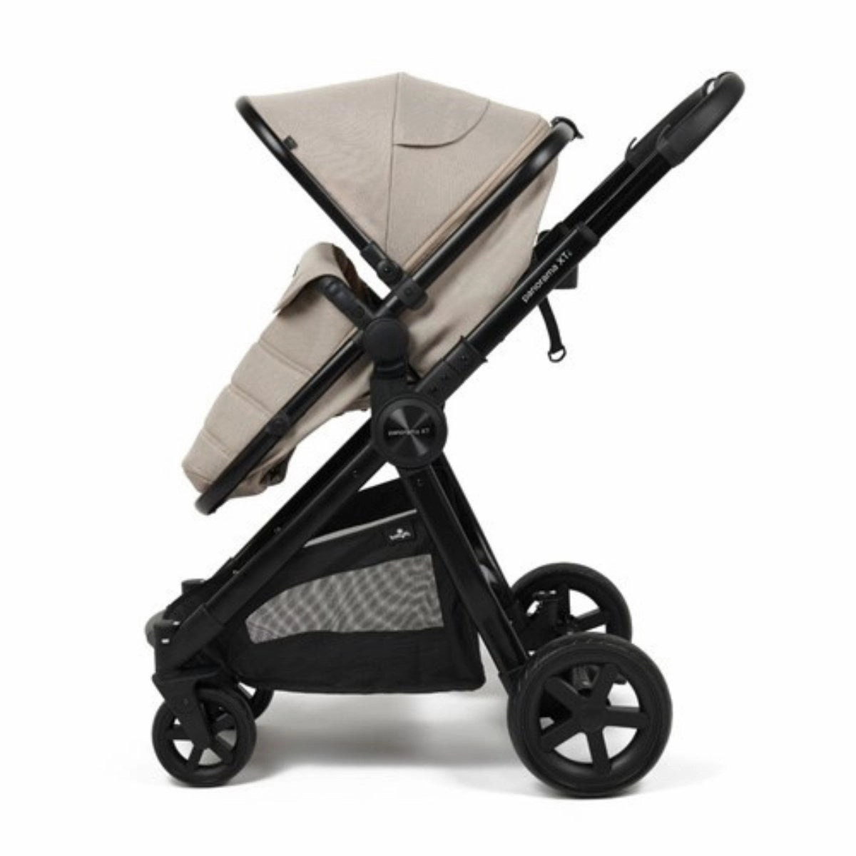 BabyLo Panorama XTi Premium Travel System & Starter Nursery Bundle including Isofix Base 2, Almond