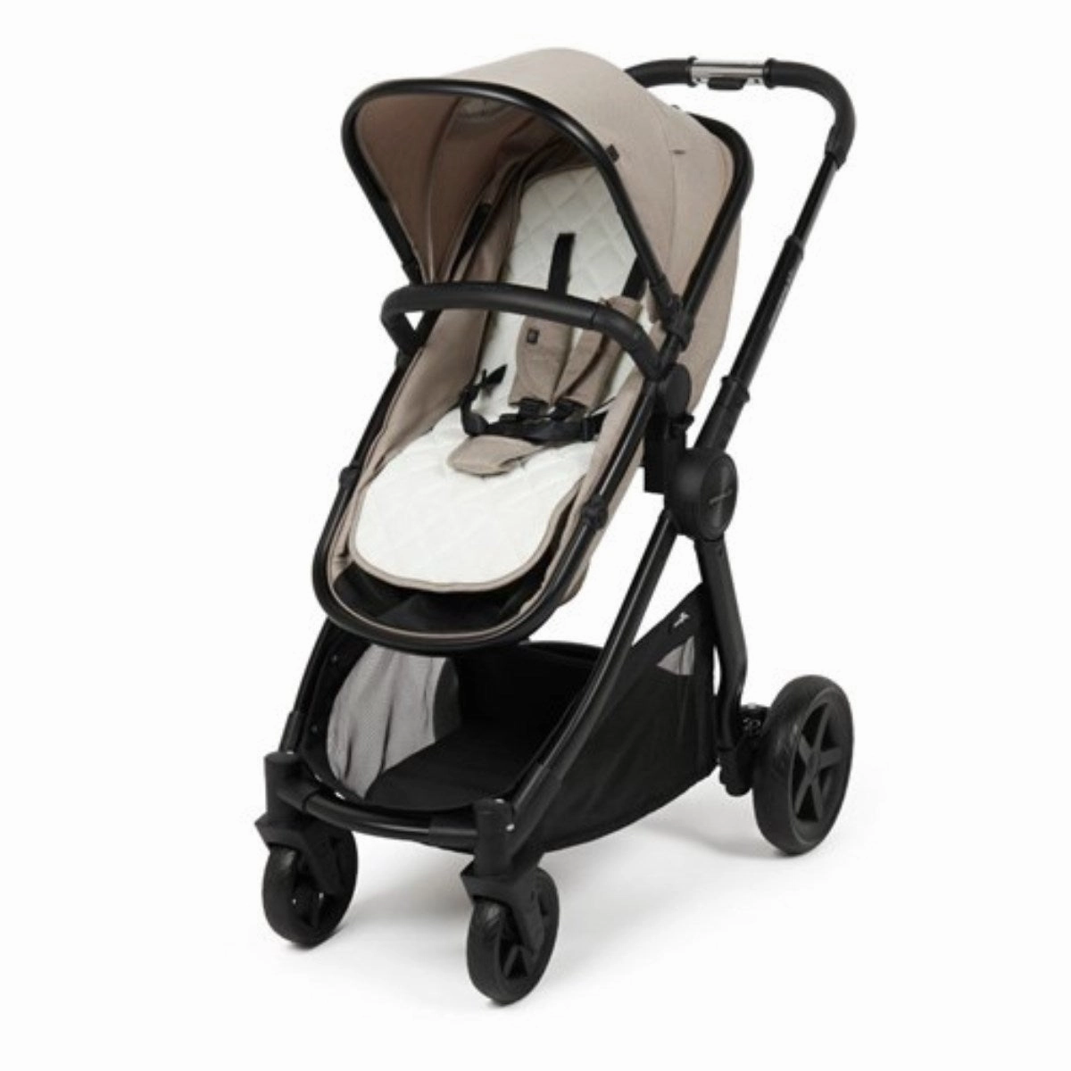 BabyLo Panorama XTi Premium Travel System & Starter Nursery Bundle including Isofix Base 2, Almond