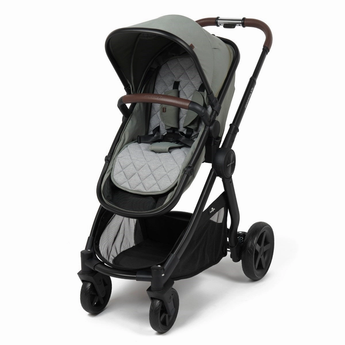 BabyLo Panorama XTi Premium Travel System & Starter Nursery Bundle including Isofix Base 2, Fern Green