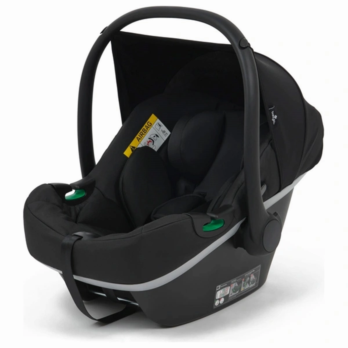 BabyLo Panorama XTi Premium Travel System & Starter Nursery Bundle including Isofix Base 2, Grey on Silver Chassis