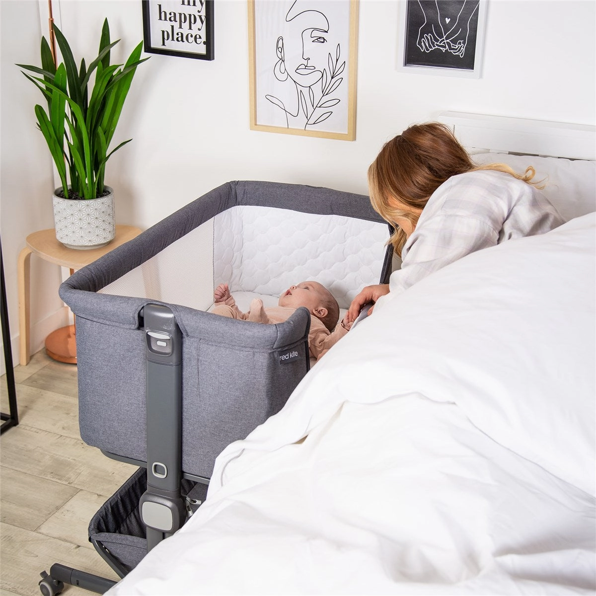 BabyLo Panorama XTi Premium Travel System & Starter Nursery Bundle including Isofix Base 2, Grey on Silver Chassis