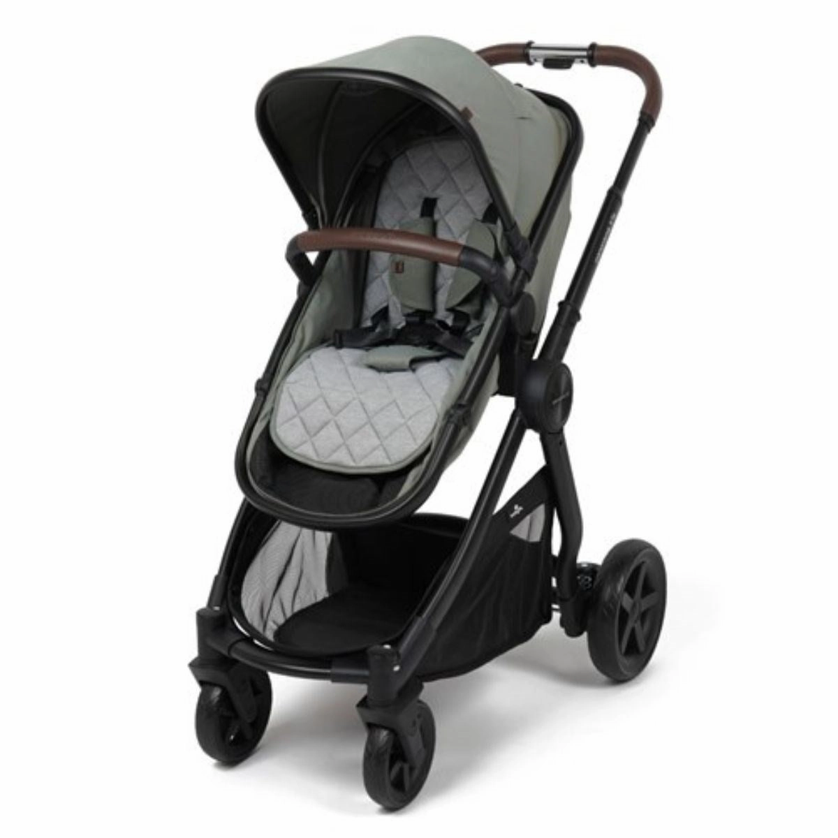 BabyLo Panorama XTi Premium Travel System & Starter Nursery Bundle including Isofix Base 3, Fern Green