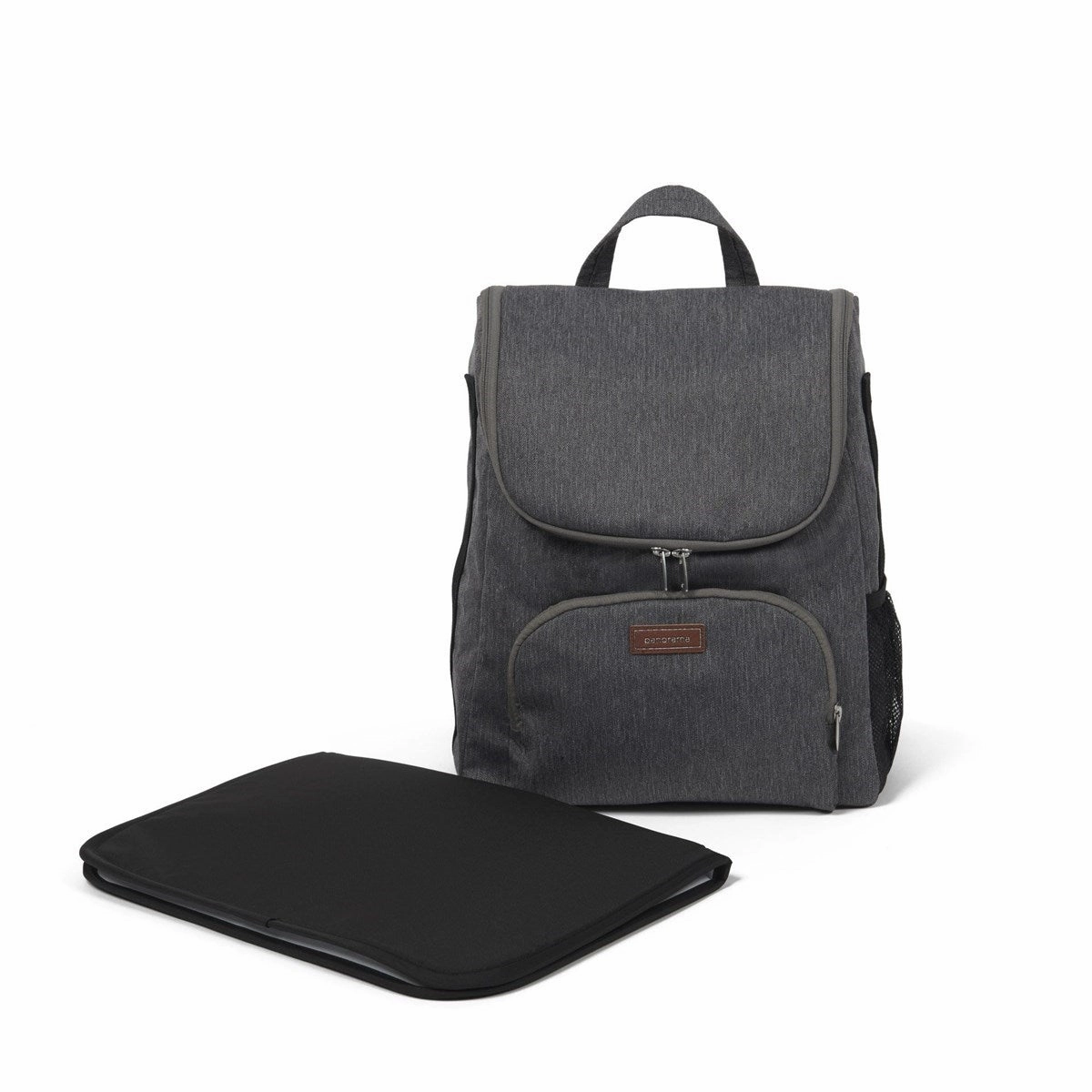 BabyLo Panorama XTi Premium Travel System & Starter Nursery Bundle including Isofix Base 3, Grey on Silver Chassis