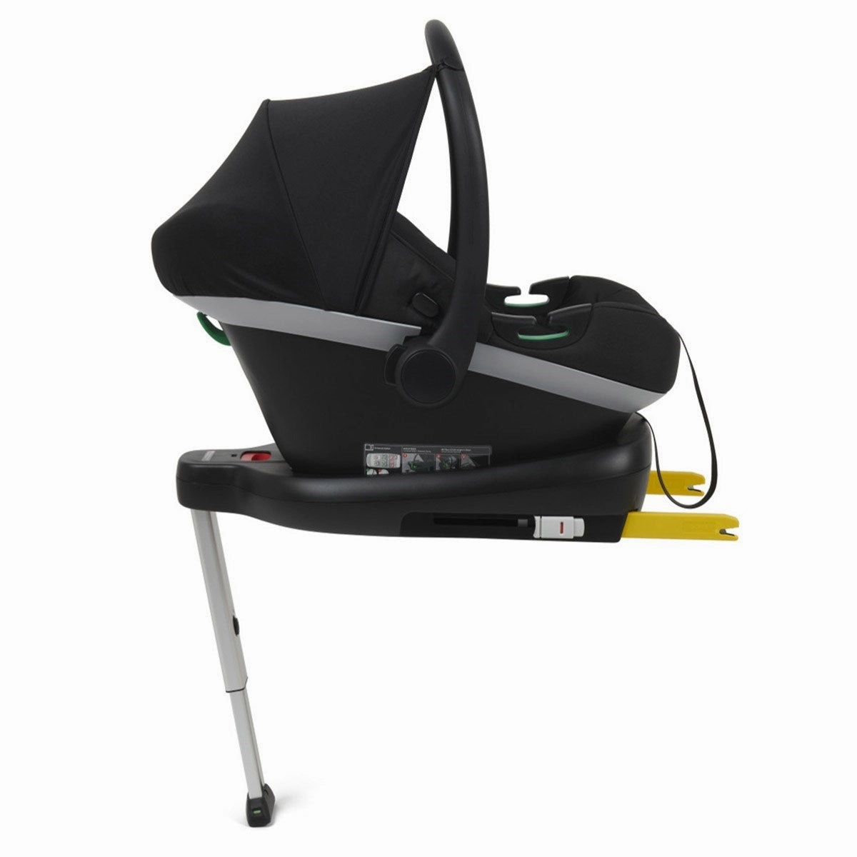 BabyLo Panorama XTi Premium Travel System & Starter Nursery Bundle including Isofix Base 3, Grey on Silver Chassis