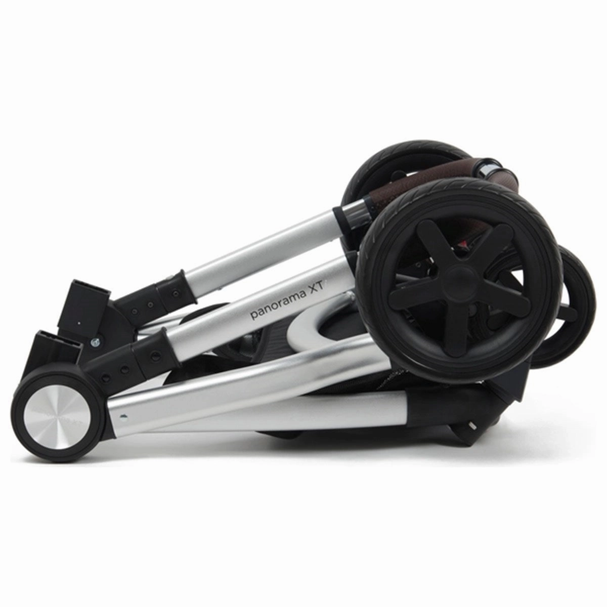 BabyLo Panorama XTi Premium Travel System & Starter Nursery Bundle including Isofix Base 3, Grey on Silver Chassis