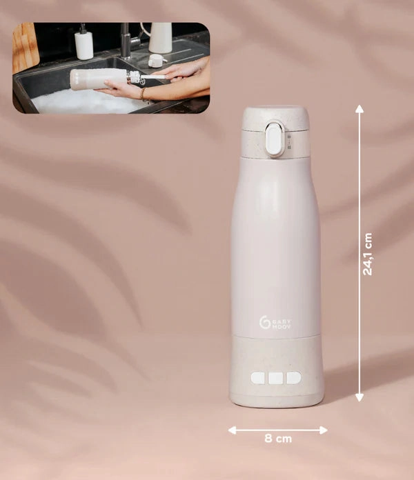 Babymoov Moov & Feed Portable Rechargeable Bottle Warmer  Mineral