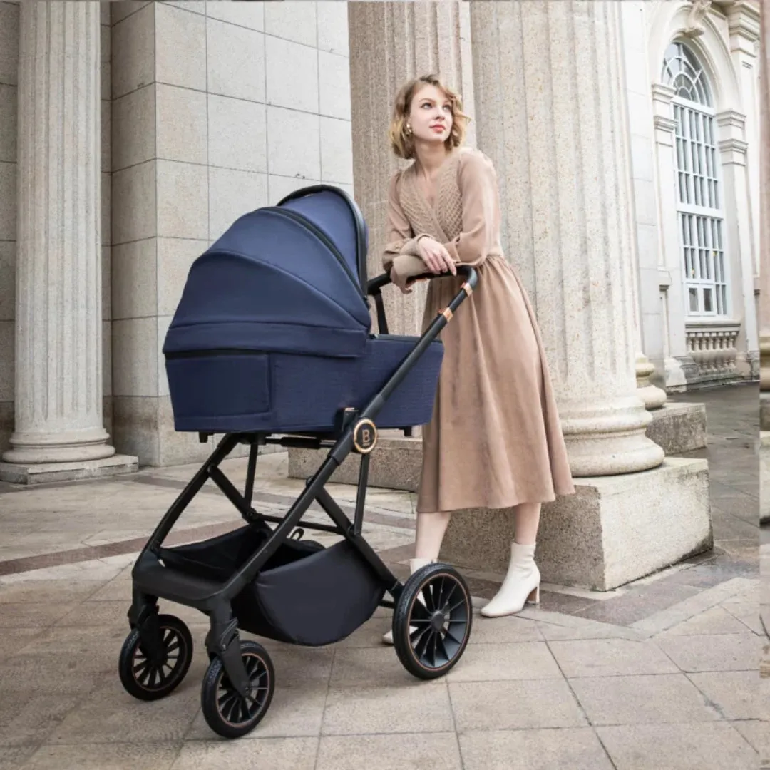 Babymore Chia Travel System Coco with Base  Midnight Blue