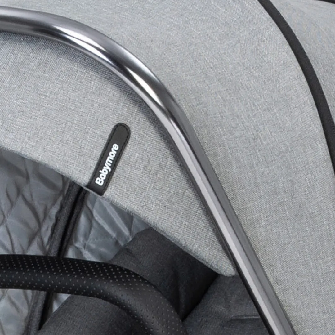 Babymore Chia Travel System Coco with Base  Pearl Grey
