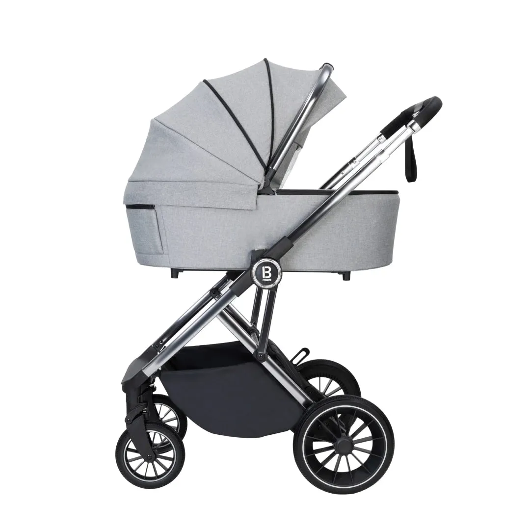 Babymore Chia Travel System Coco with Base  Pearl Grey