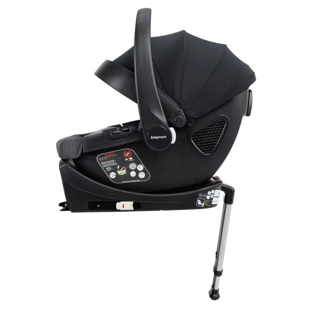 Babymore Chia Travel System Coco with Base  Pearl Grey