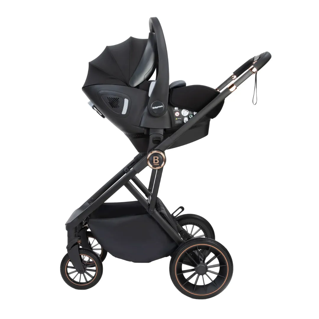 Babymore Chia Travel System Pecan with Base  Pearl Grey