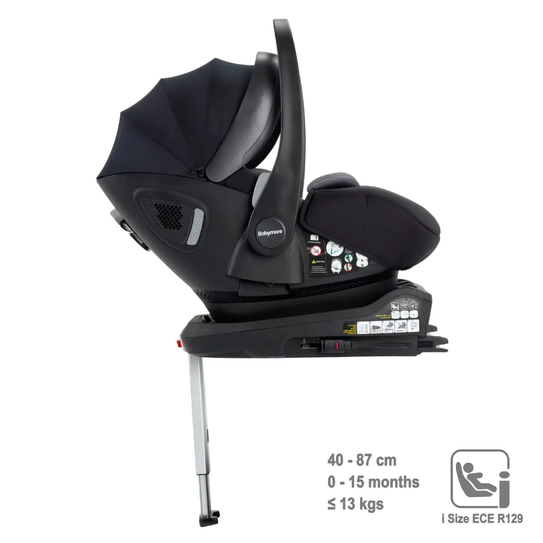 Babymore Chia Travel System Pecan with Base  Pearl Grey