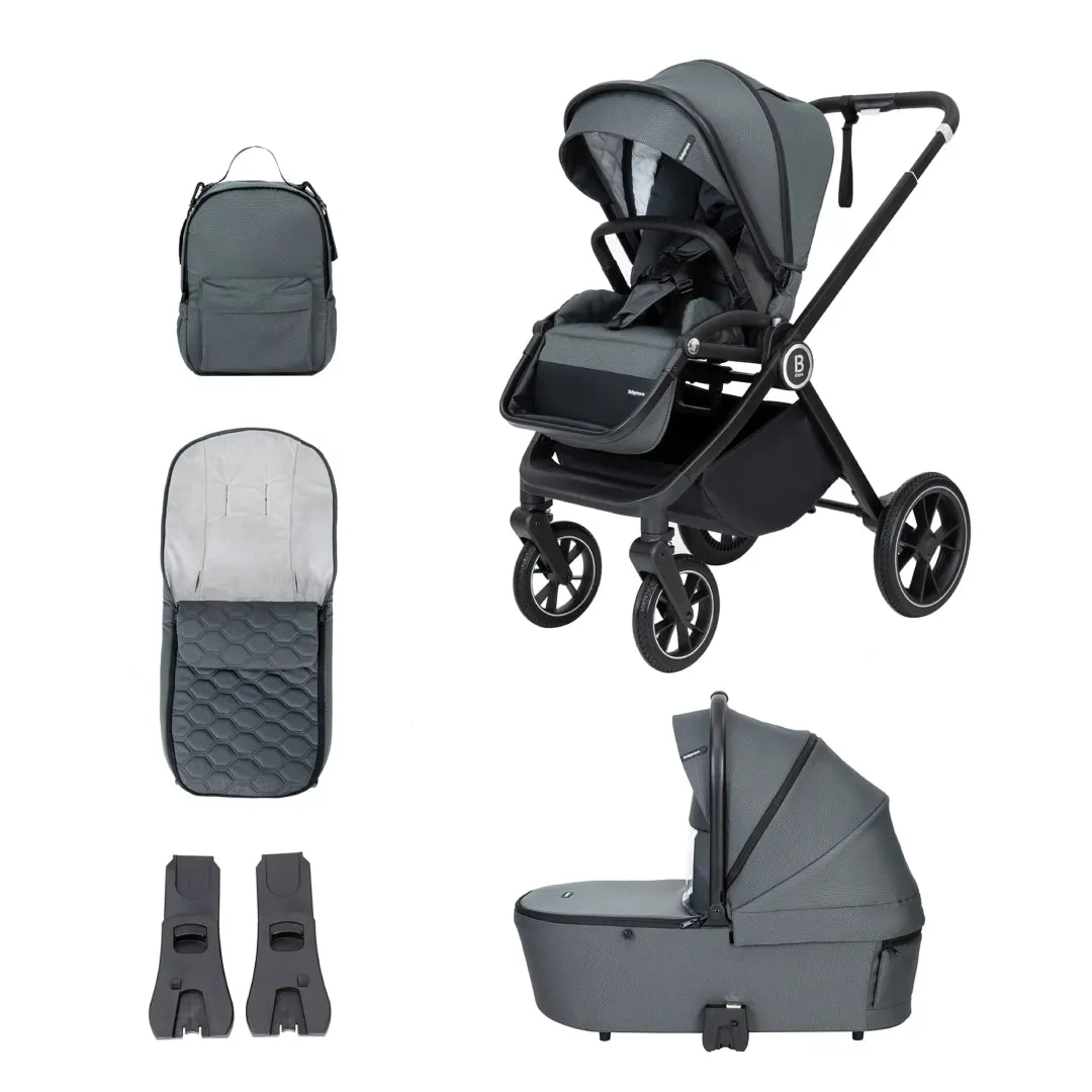 Babymore Kai Pram Pushchair  Forest Grey