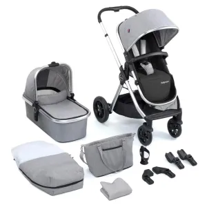 Babymore Memore V2 11 Piece Pram Pushchair - Silver