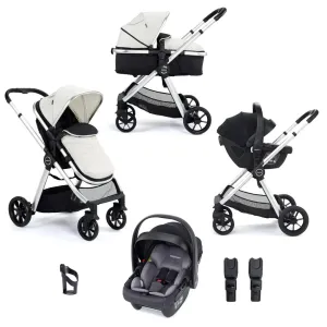 Babymore Mimi Travel System Coco i-Size Car Seat - Silver