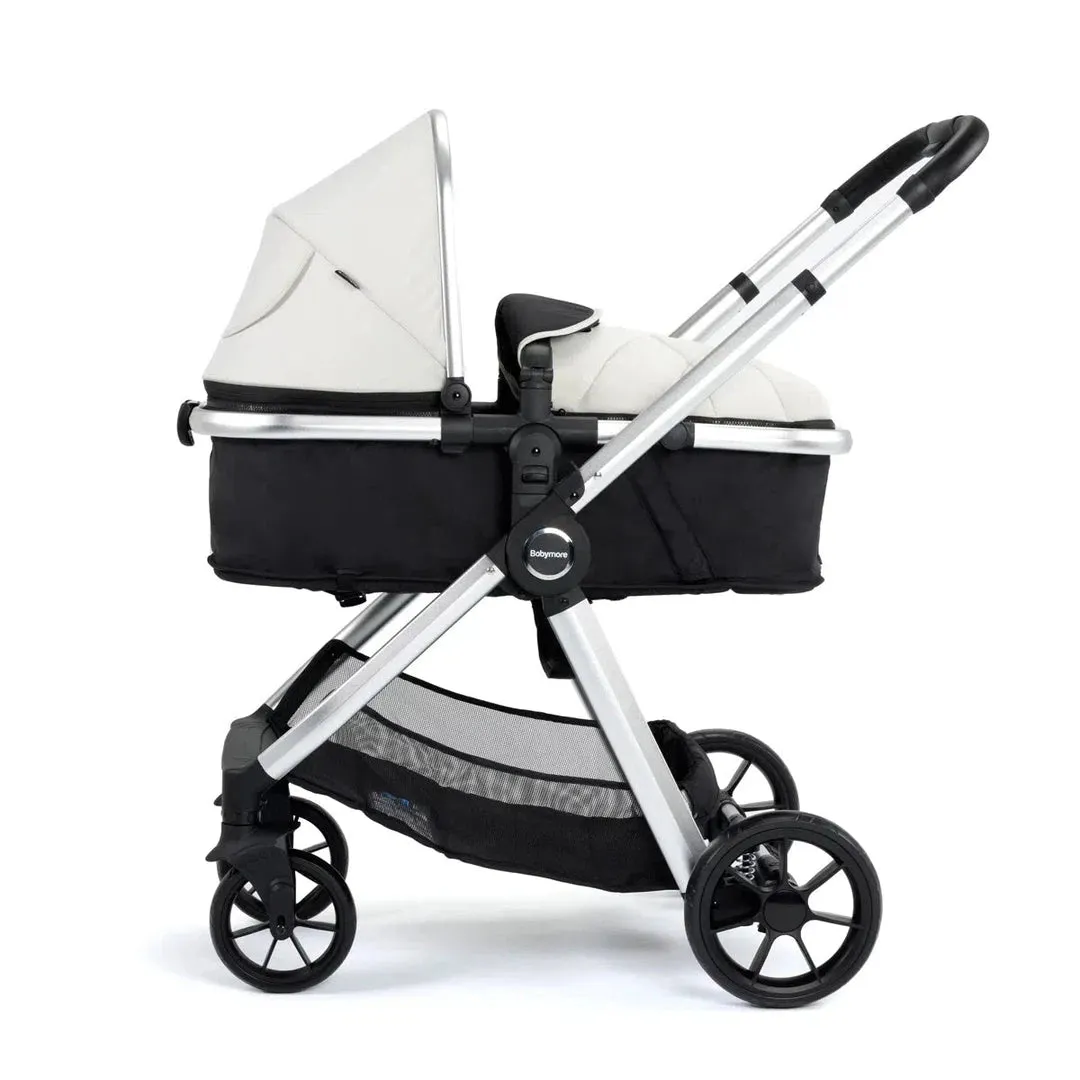 Babymore Mimi Travel System Coco i-Size Car Seat with Isofix Base - Silver