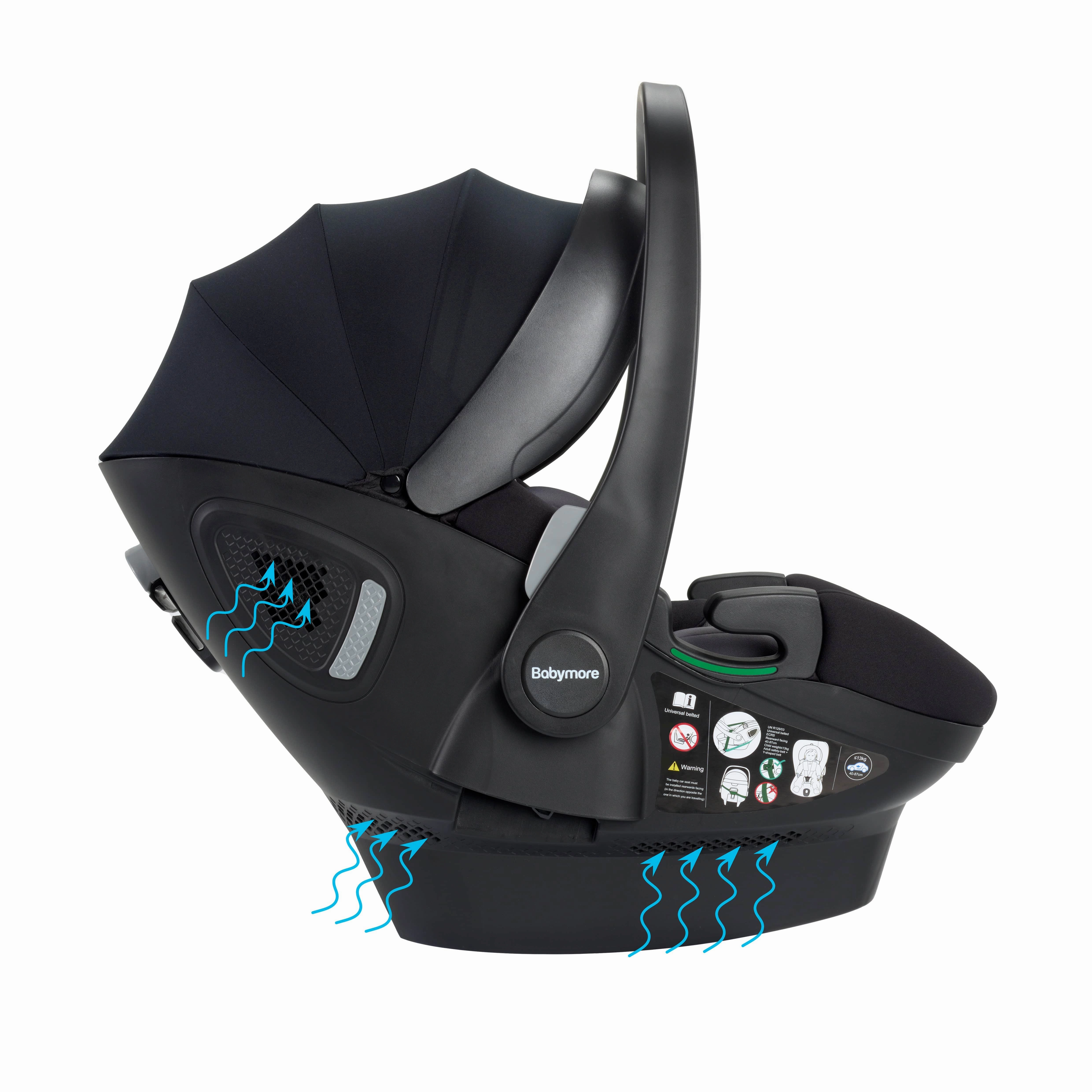 Babymore Chia, (Pecan) Travel System - Pearl Grey