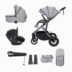 Babymore Chia, (Pecan) Travel System - Pearl Grey