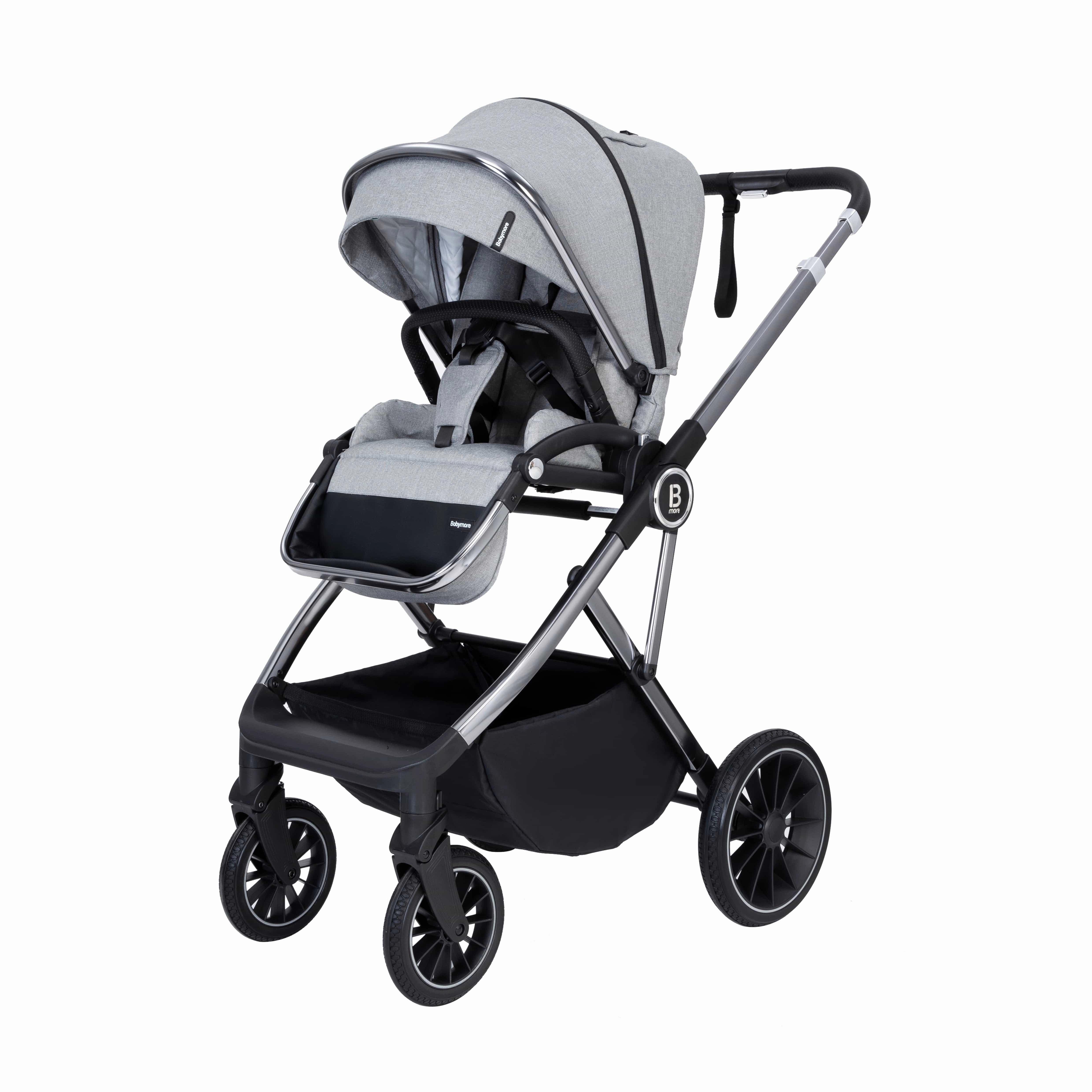Babymore Chia, (Pecan) Travel System - Pearl Grey