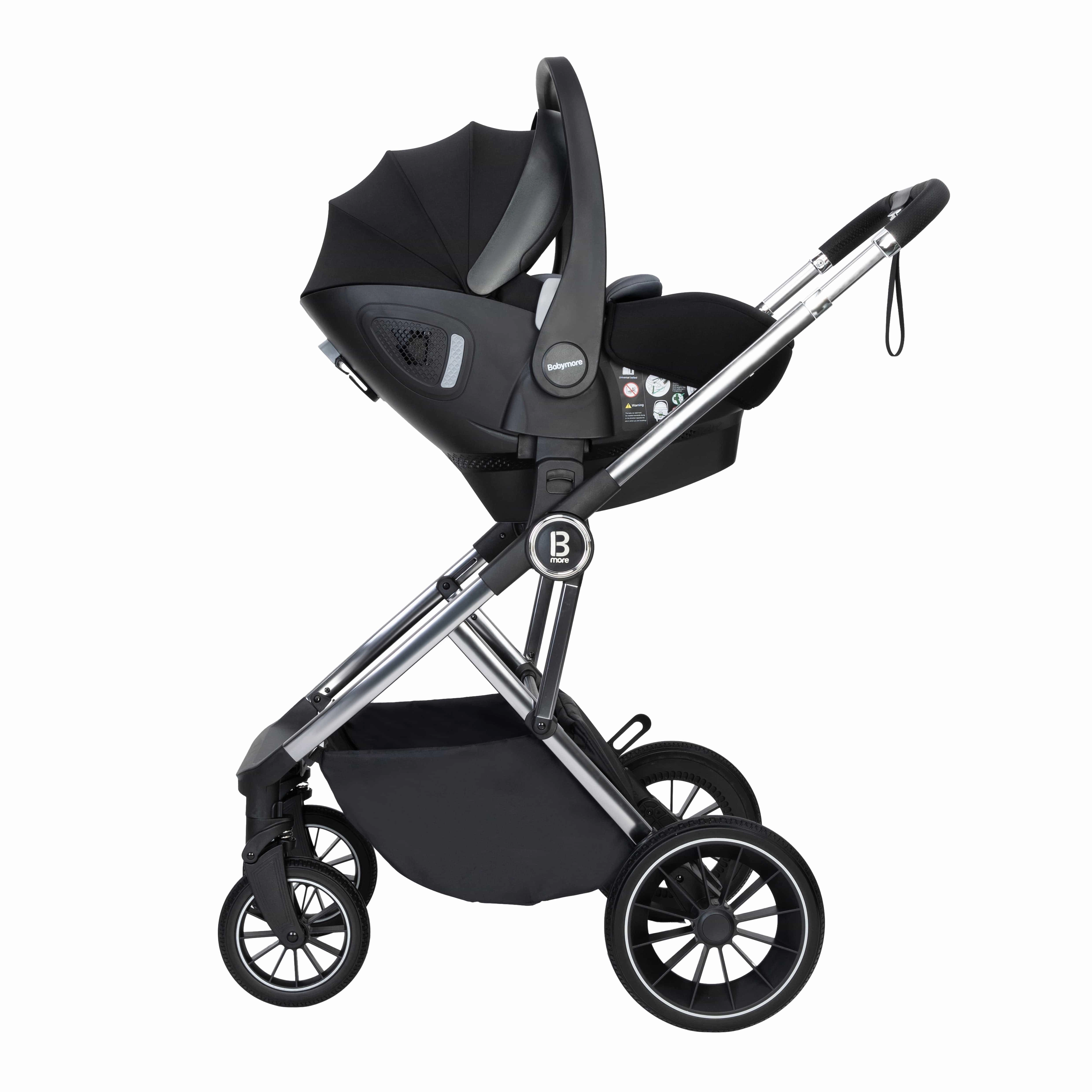 Babymore Chia, (Pecan) Travel System - Pearl Grey