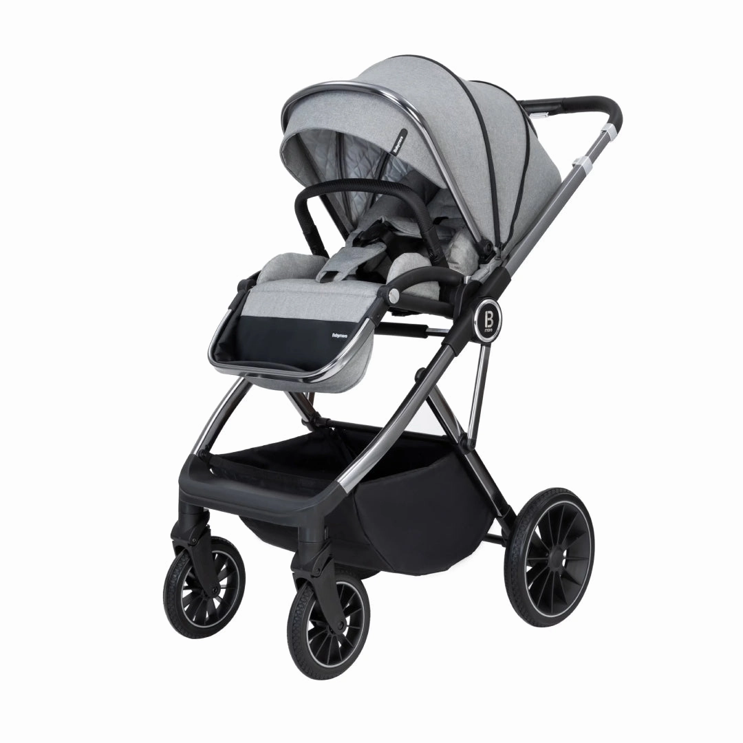 Babymore Chia Travel System Coco with Base  Pearl Grey