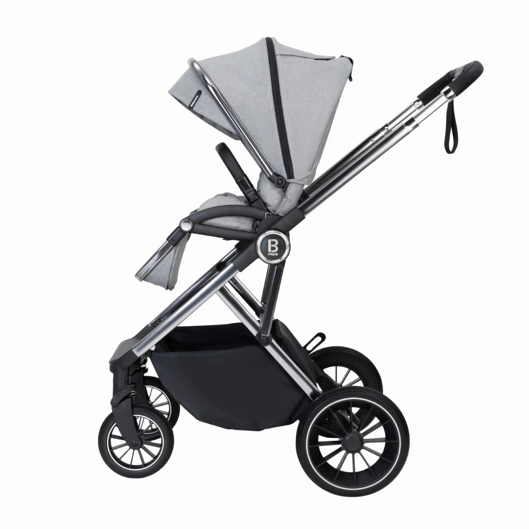 Babymore Chia Travel System Coco with Base  Pearl Grey