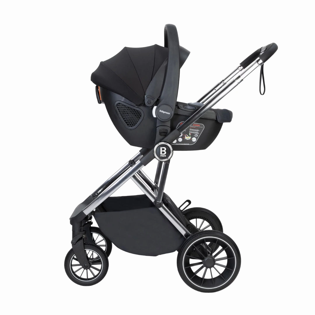 Babymore Chia Travel System Coco with Base  Pearl Grey