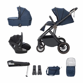 Babymore Chia Travel System Pecan with Base  Midnight Blue