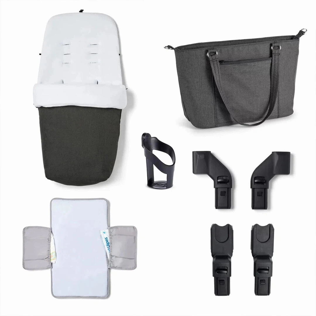 Babymore Memore V2 13 Piece Coco i-Size Car Seat with Isofix Base - Silver