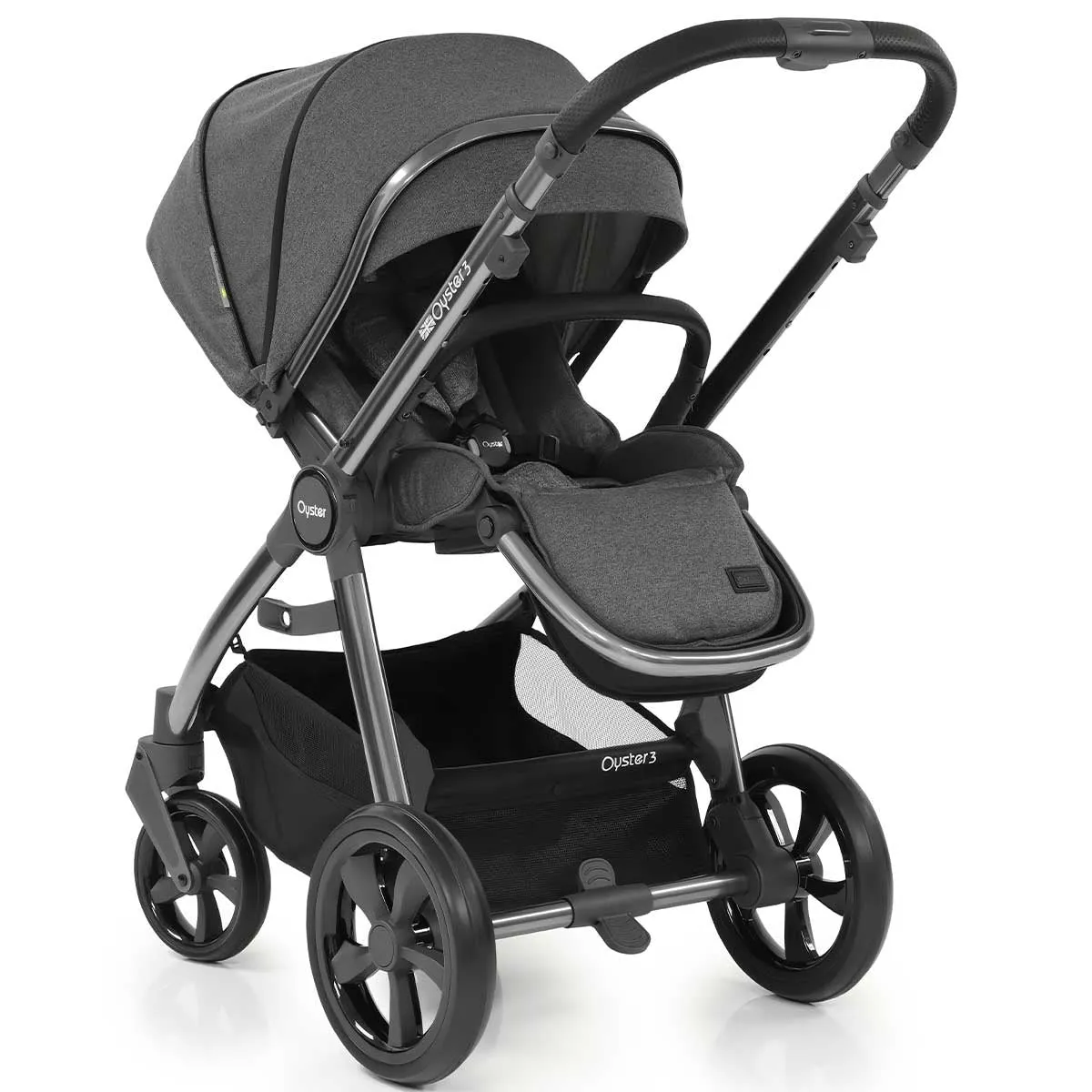 BabyStyle Oyster 3 Essential Cabriofix i-Size Bundle, Fossil