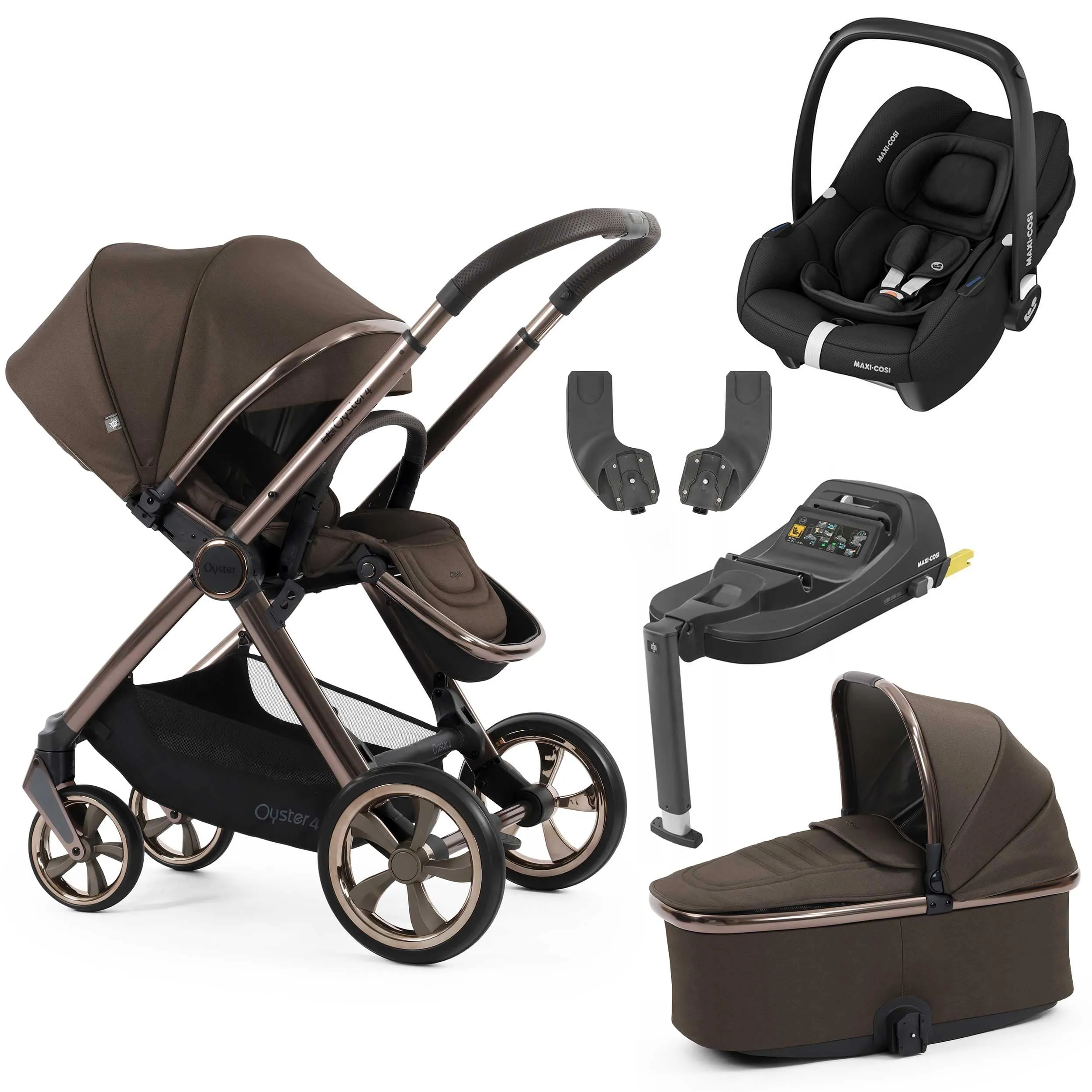 BabyStyle Oyster 4 Essential Bundle - Chocolate Velvet