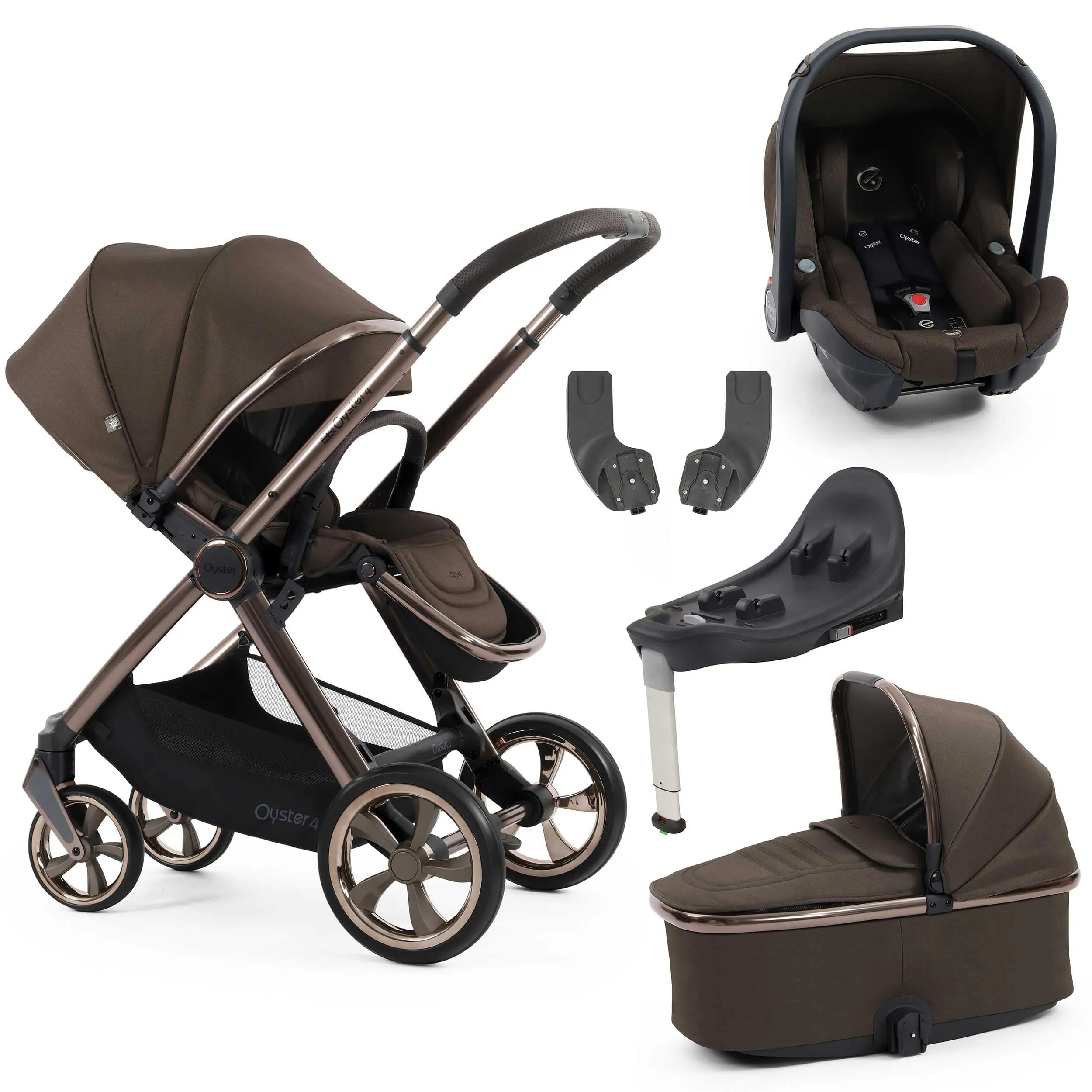 BabyStyle Oyster 4 Essential Bundle - Chocolate Velvet