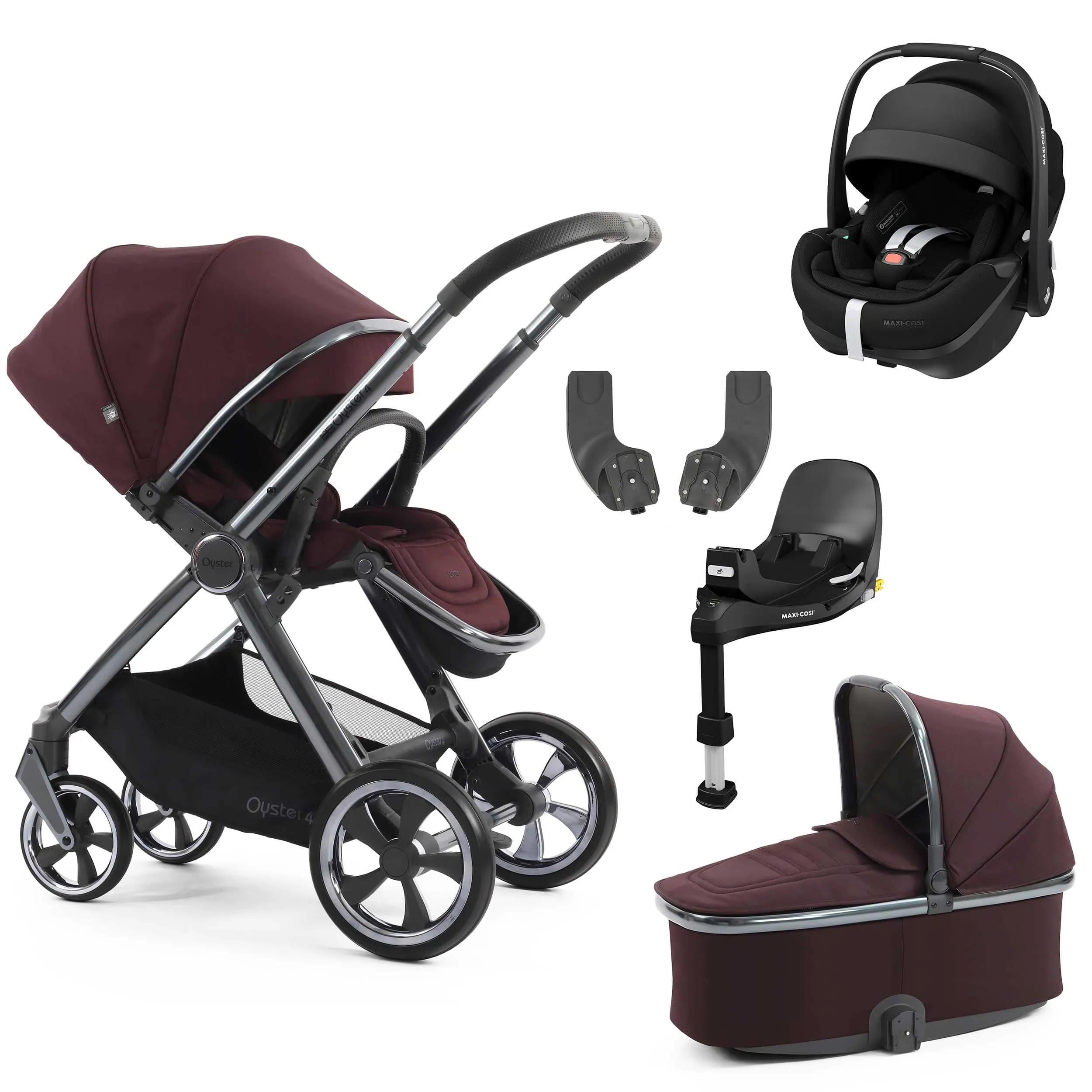 BabyStyle Oyster 4 Essential Bundle - Mulberry