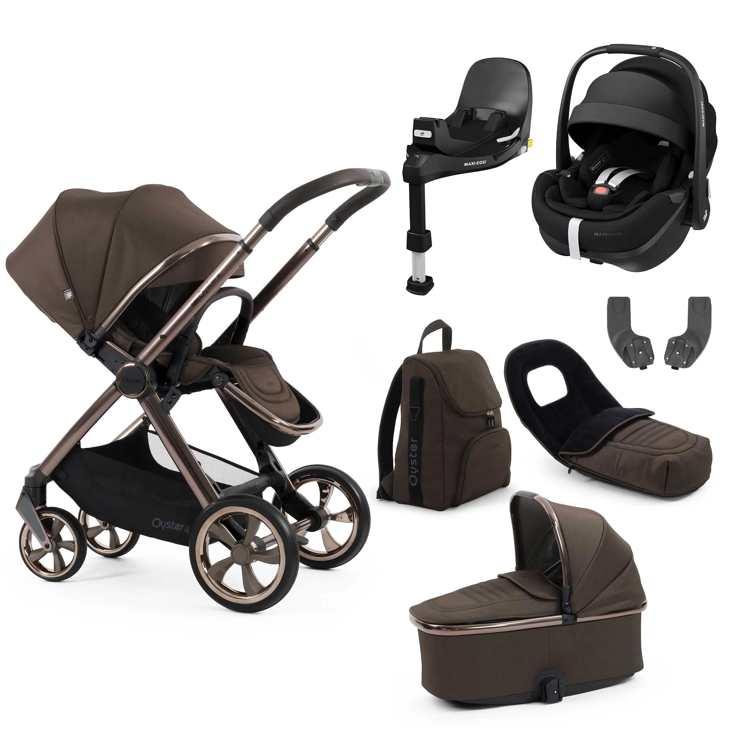 BabyStyle Oyster 4 Luxury Bundle - Chocolate Velvet