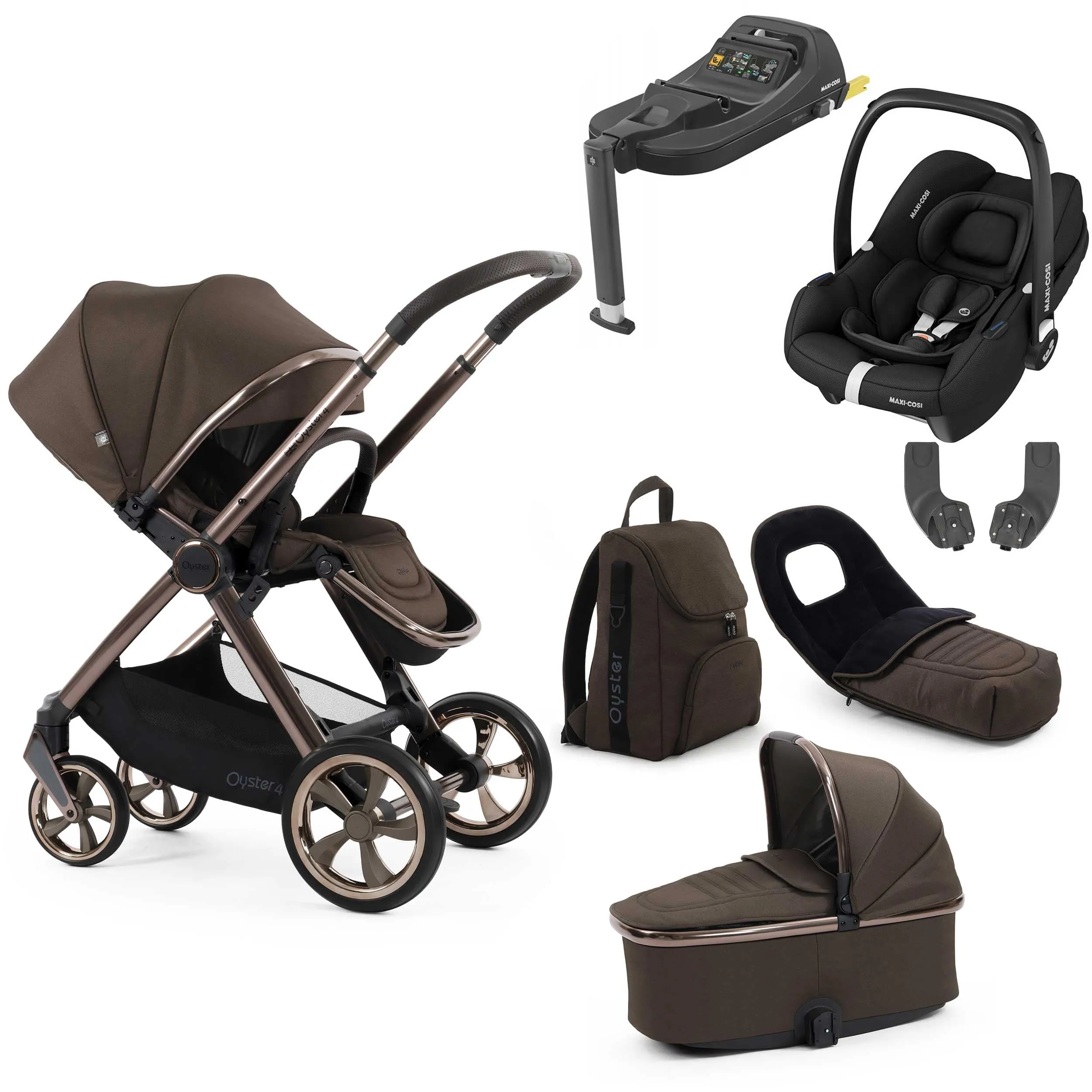 BabyStyle Oyster 4 Luxury Bundle - Chocolate Velvet