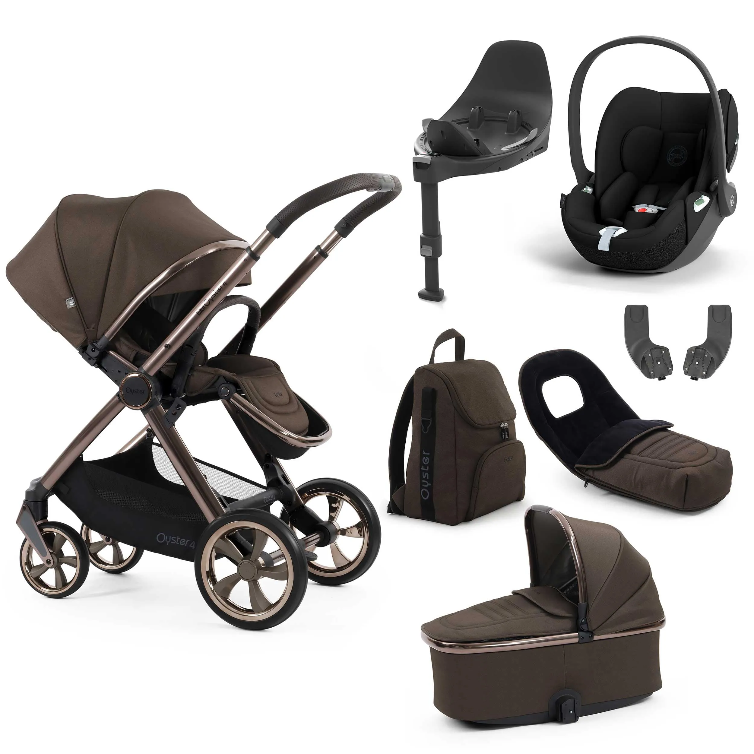 BabyStyle Oyster 4 Luxury Bundle - Chocolate Velvet