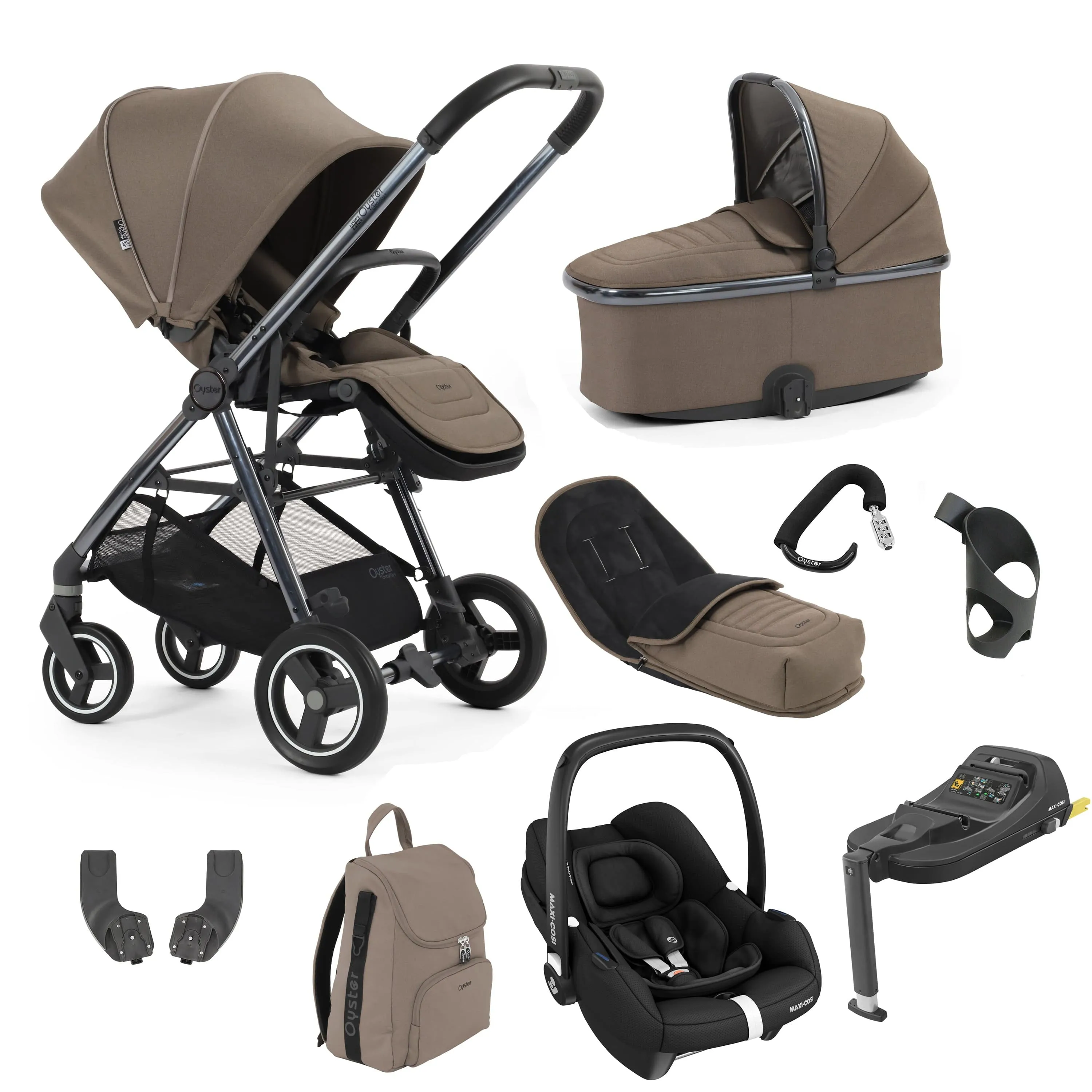 BabyStyle Oyster Gravity  9 Piece Bundle - Mink