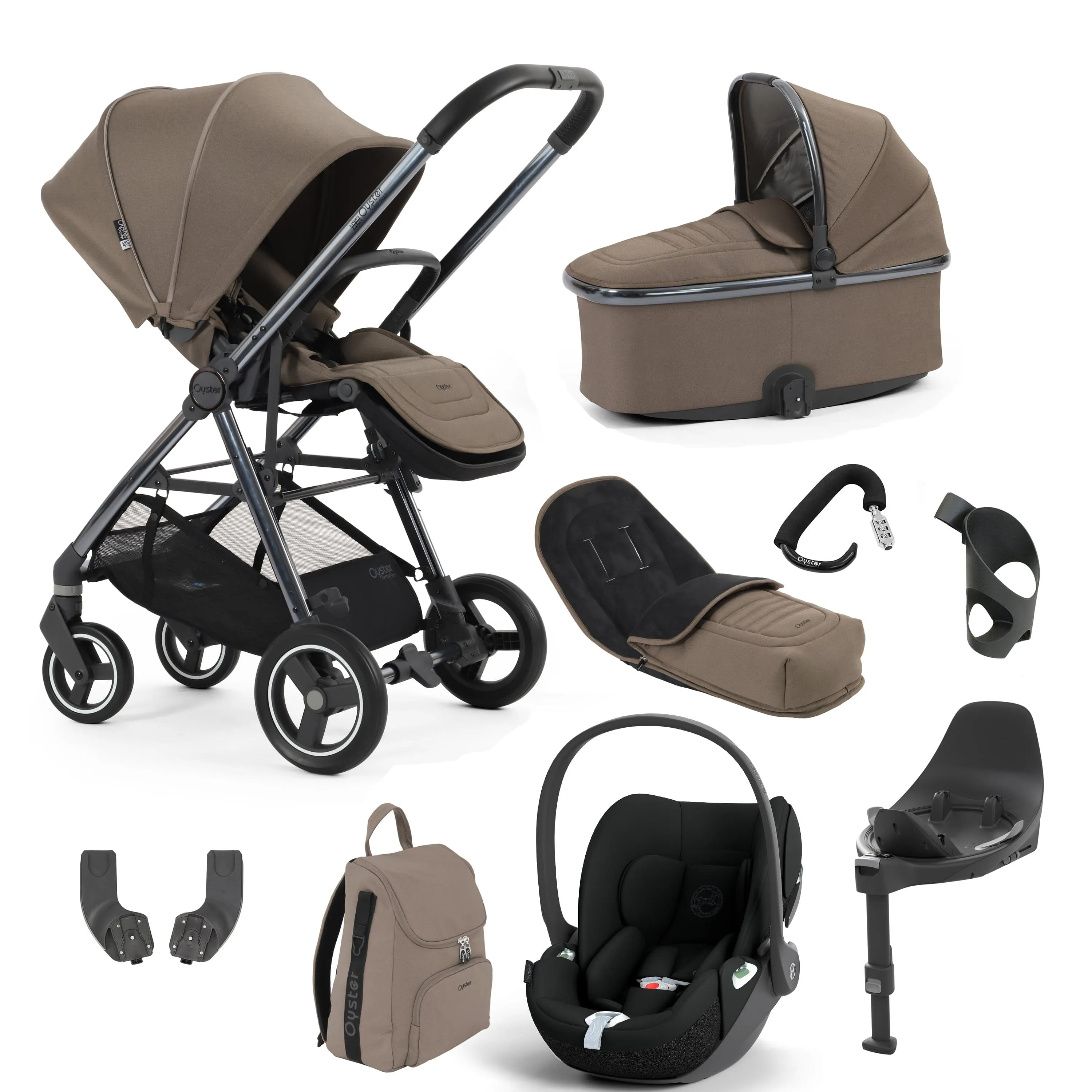 BabyStyle Oyster Gravity  9 Piece Bundle - Mink