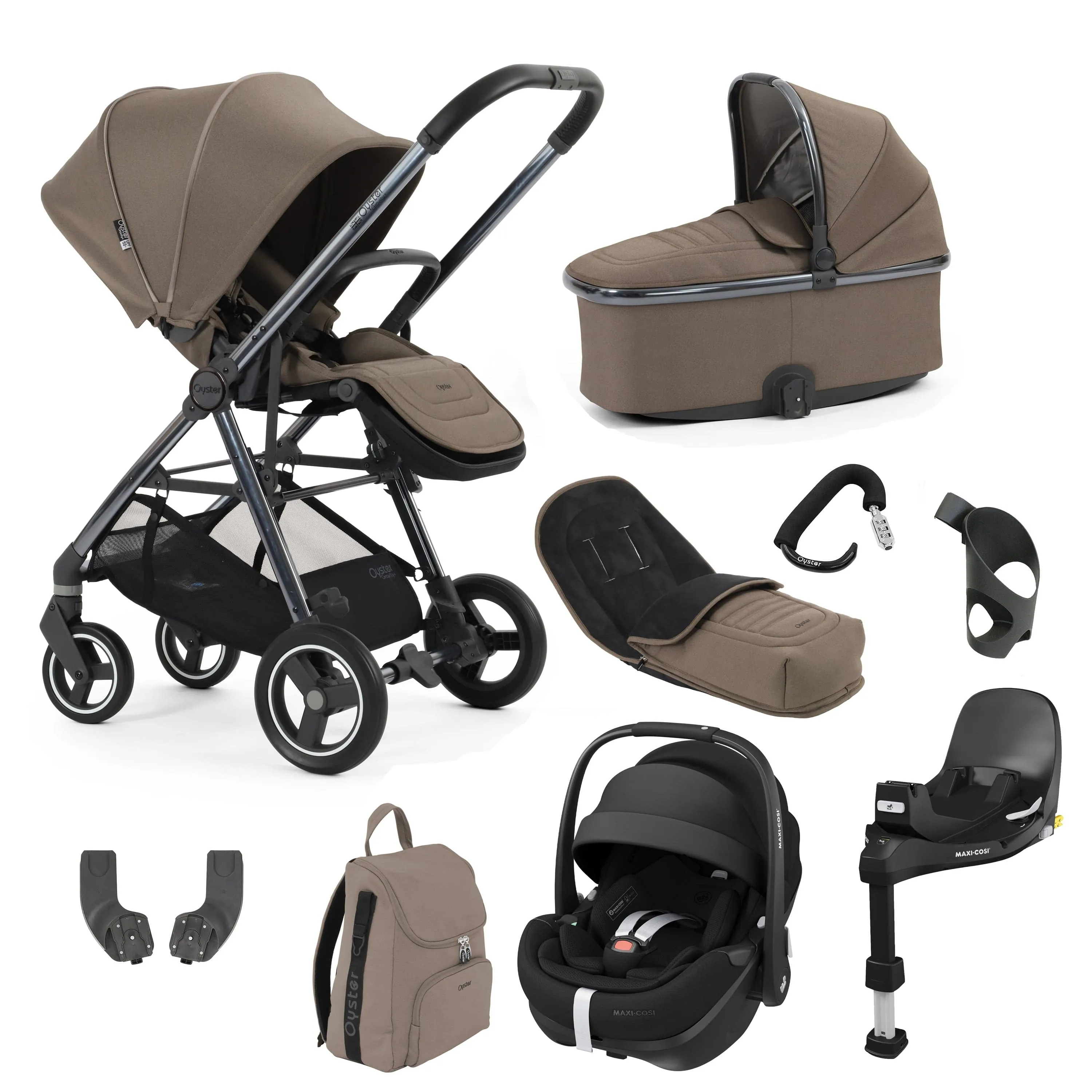 BabyStyle Oyster Gravity  9 Piece Bundle - Mink